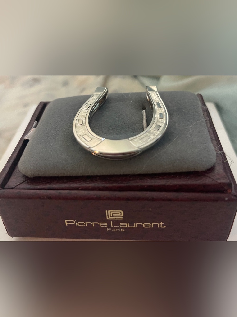 Pierre Lauramt Silver Horseshoe Money Clip